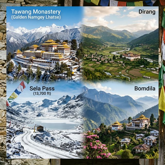 Arunachal Pradesh(Dirang-Tawang-Bomdila)-