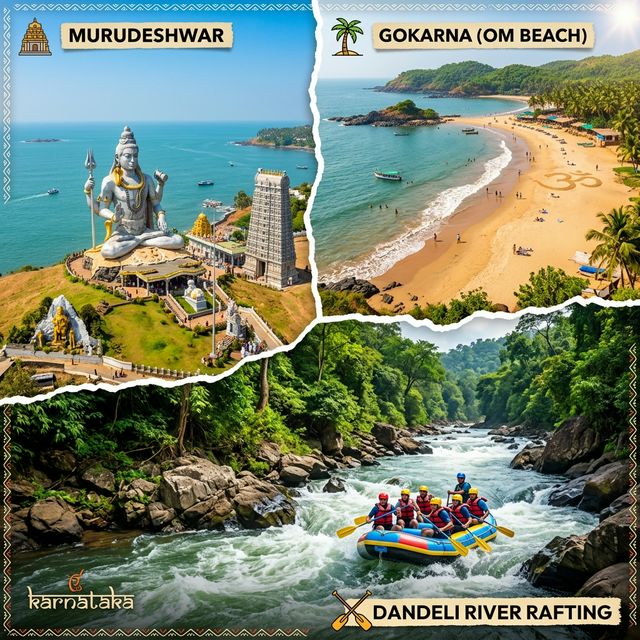Dandeli-Gokarna-Murudeshwar