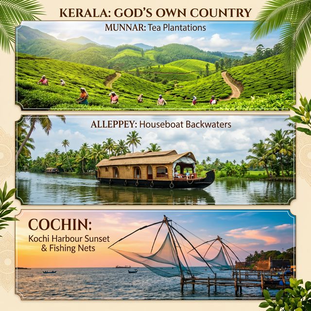Munnar Allepey Cochin